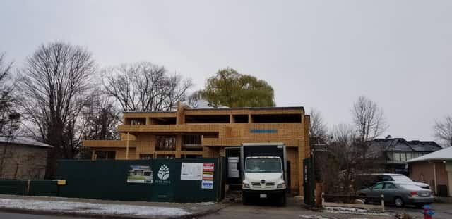 A new build under construction, insulated by Fahrenheit Foam