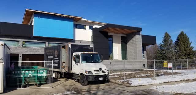 A new build under construction, insulated by Fahrenheit Foam