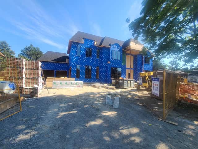 A new build under construction, insulated by Fahrenheit Foam