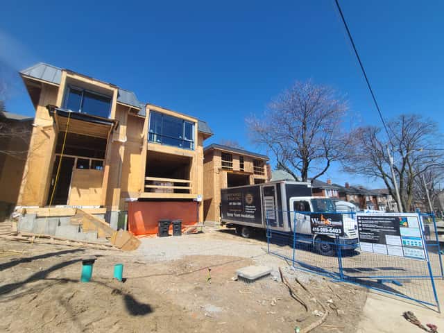 A new build under construction, insulated by Fahrenheit Foam